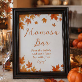 Höst Baby Shower Momosa Bar Poster
