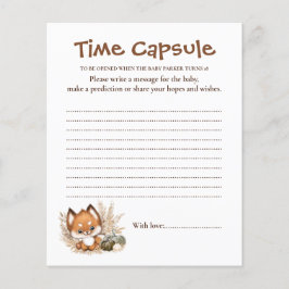 Höst Baby Shower Söt tidskapsel