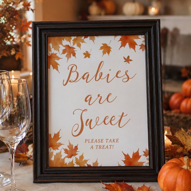 Höst Baby Shower Söta Bebisar Förmån Poster (Skapare uppladdad)