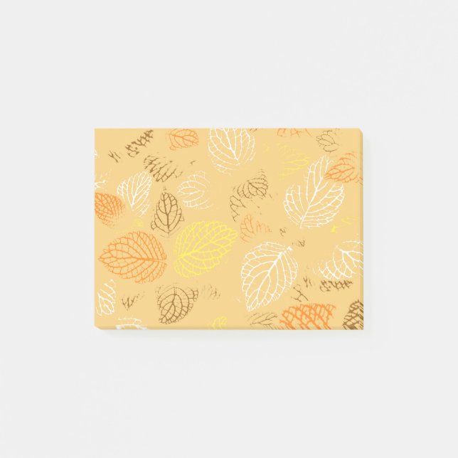Höst, Blad Mönster 4 Post-it Block (Framsida)