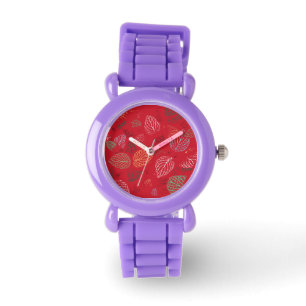 Höst, Blad Mönster Armbandsur