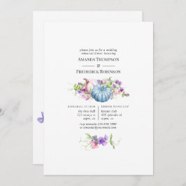 Höst - Blommigt Bröllop Rehearsal Middag Inbjudningar