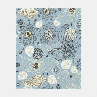 Höst blommigt: Elegant Säsong Design Fleecefilt