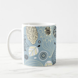 Höst blommigt: Elegant Säsong Design Kaffemugg