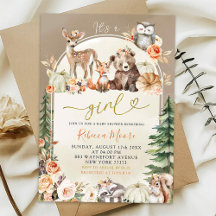 Höst Boho Skogsbarn Baby Shower