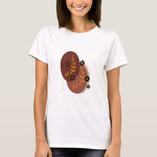 Höst Botanisk Blommig T-Shirt | Boho Natur Druvor