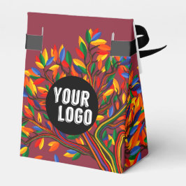 Höst Branded Professionell Glad Thanksgiving Logot Presentaskar