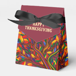 Höst Branded Professionell Glad Thanksgiving Logot Presentaskar
