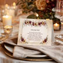 Höst Burgunder Solros Bröllop