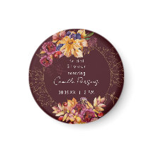 Höst Burgundy Mörk Vattenfärg Bröllopsfest