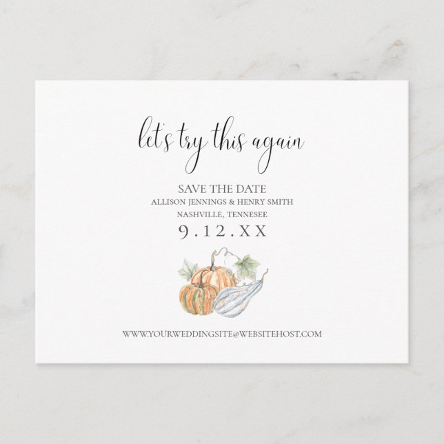 Höst Byta datum Spara datum-meddelande Meddelande Vykort (Framsida)