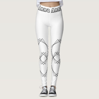 Höst Chic Abstrakt Mönster Leggings för Kvinnor