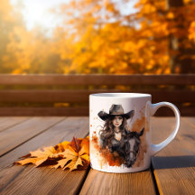 Höst Cowgirl Kaffe Mugg