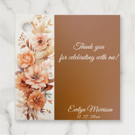 Höst Cute Gnome Höst löv Birthday Gåvor Etiketter