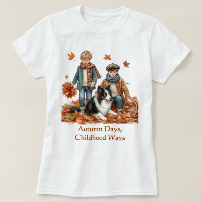 Höst Dagar Höst Säsong  T Shirt (Design framsida)