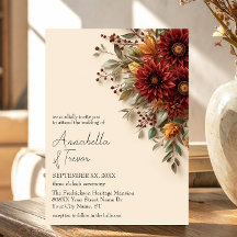 Höst Dahlia Blommig Rost & Burgunderröd Höstblommo