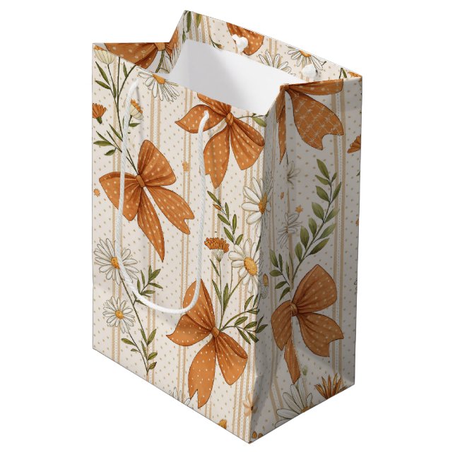 Höst Daisy och Bow Blommönster (Framsidan Vinklad)