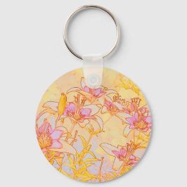 Höst - digitala vattenfärger nyckelring