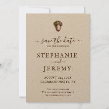 Höst Ekollon Spara datum Inbjudan