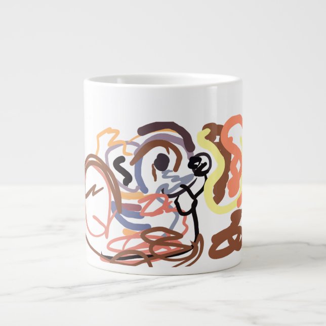 Höst ekorre Glädje Jumbo Mugg (Framsidan)