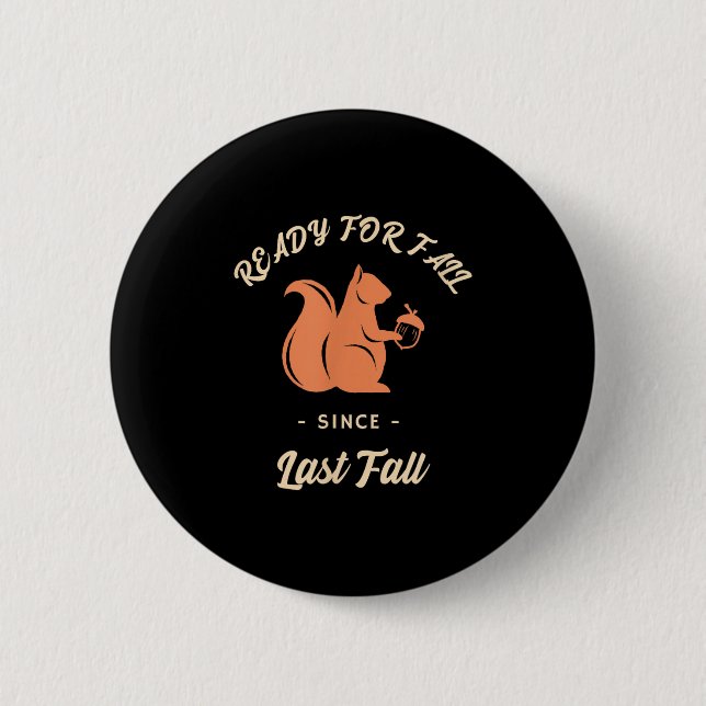 Höst Ekorre Höst Natur Design För Utomhus Kärlek Knapp (Framsida)