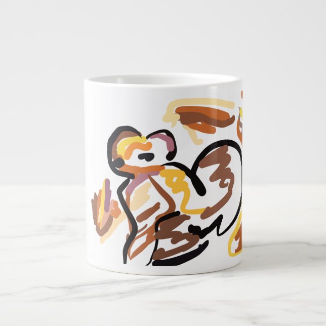 höst ekorre snäll jumbo mugg (Framsidan)