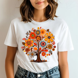 Höst equinox träd t shirt