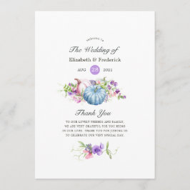 Höst - Fall Blommigt Bröllop Program