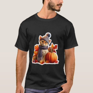 Höst Fall Devon Rex Katt Ägare Tacksgiving Mamma D T Shirt