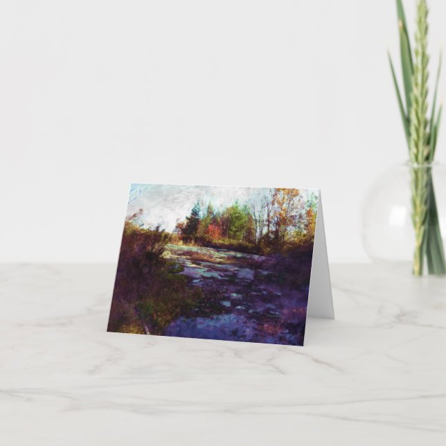 "Höst" - Fall liggande Kort (Framsida)