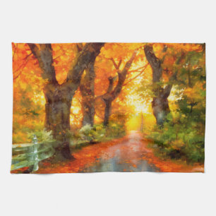Höst/fall/Löv/natur Kökshandduk
