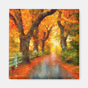 Höst/fall/Löv/natur Magnet