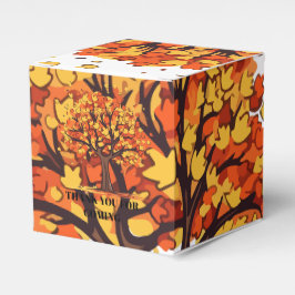 Höst Fall Träd Glad Thanksgiving Lycklig Presentaskar