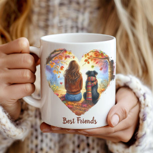 Höst/fallande Hundälskare Kaffemugg
