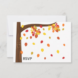 Höst fallande löv RSVP / Svar