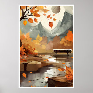 Höst/fallscen Poster