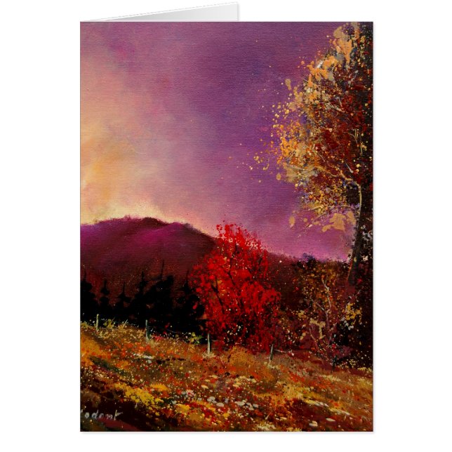 höst färger 50108 hälsningskort (Framsidan)