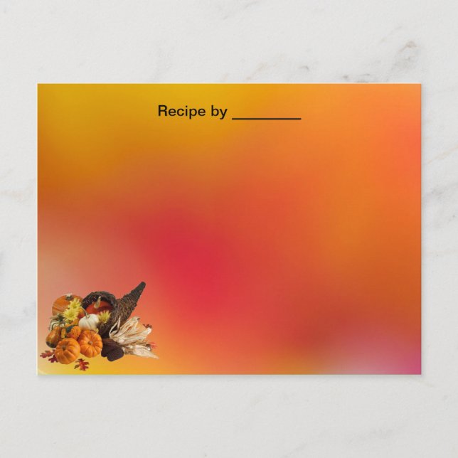 Höst färger Anpassningsbar för mottagare Vykort (Framsida)
