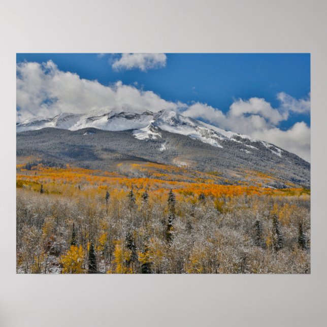 HÖST FÄRGER ASPEN & | Rocky mountains, Colorado Poster (Framsidan)