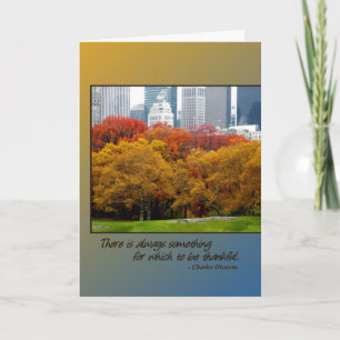 Höst färger centralparken NY Big thanksgiving Card Helgkort