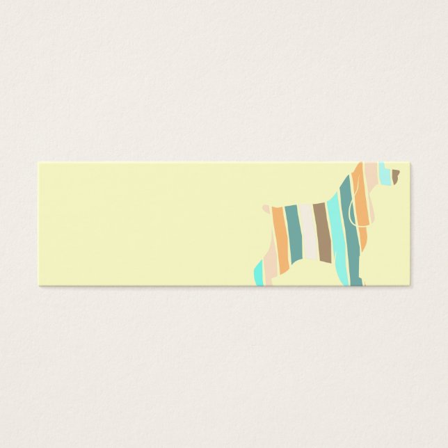 Höst färger Cocker Spanska Litet Visitkort (Framsidan)