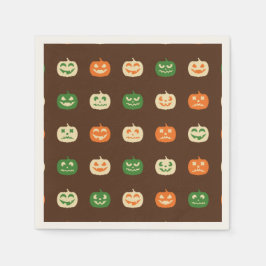Höst färger Halloween Pumpkin Mönster Pappersservett