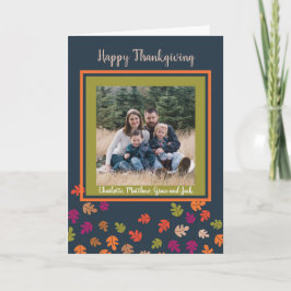Höst färger Happy thanksgiving-foto Kort