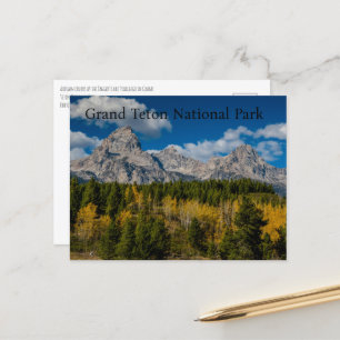 Höst färger i Grand Teton nationalpark Vykort