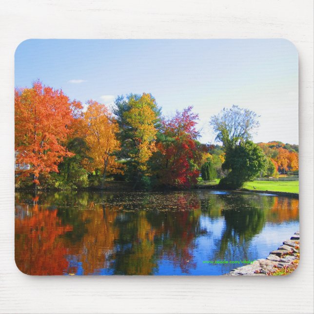 Höst färger i New York mousepaddesign Musmatta (Framsidan)
