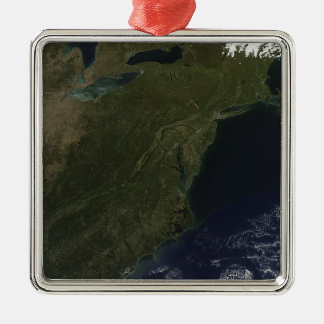 Höst färger i nordöstra Stater Julgransprydnad Metall (Framsidan)