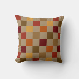 Höst färger kontrollerad kudde