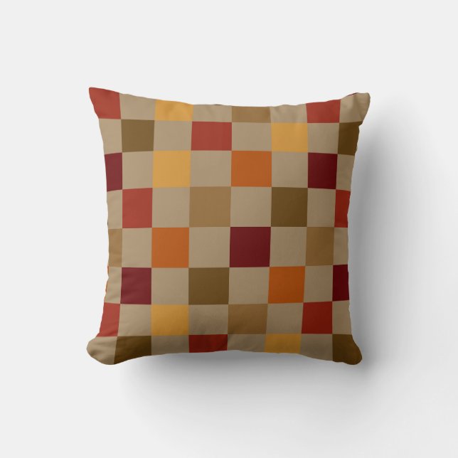 Höst färger kontrollerad kudde (Framsida)