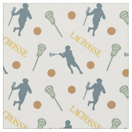 Höst färger Male Lacrosse Player Mönster Tyg