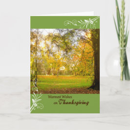 Höst färger och blommande thanksgivingar helgkort